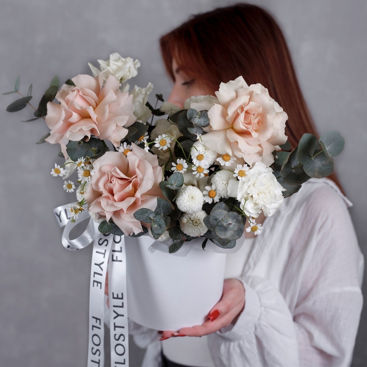 Сборная коробка с французскими розами